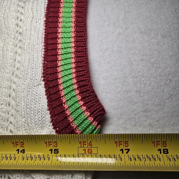 Forever 21 Women's Preppy Academia Varsity Cable Knit V-Neck Sweater Vest XS - Picture 5 of 6